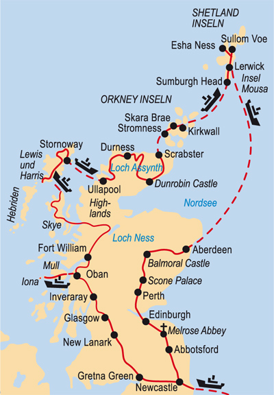 Schottland Und Seine Inseln Orkney Shetland Hotelbus Reisen Gmbh